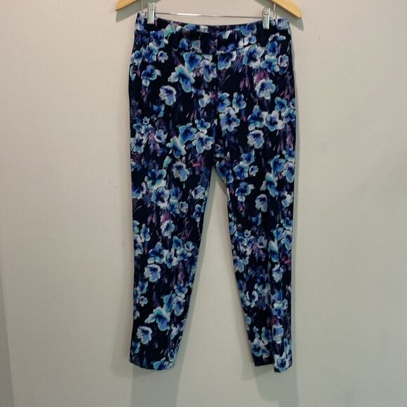 Ann Taylor Floral Straight Leg Pants - Picture 9 of 12
